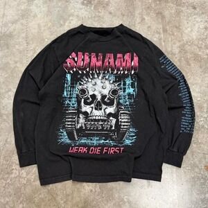 Sunami "Weak Die First" Tour Long Sleeve Shirt Size L